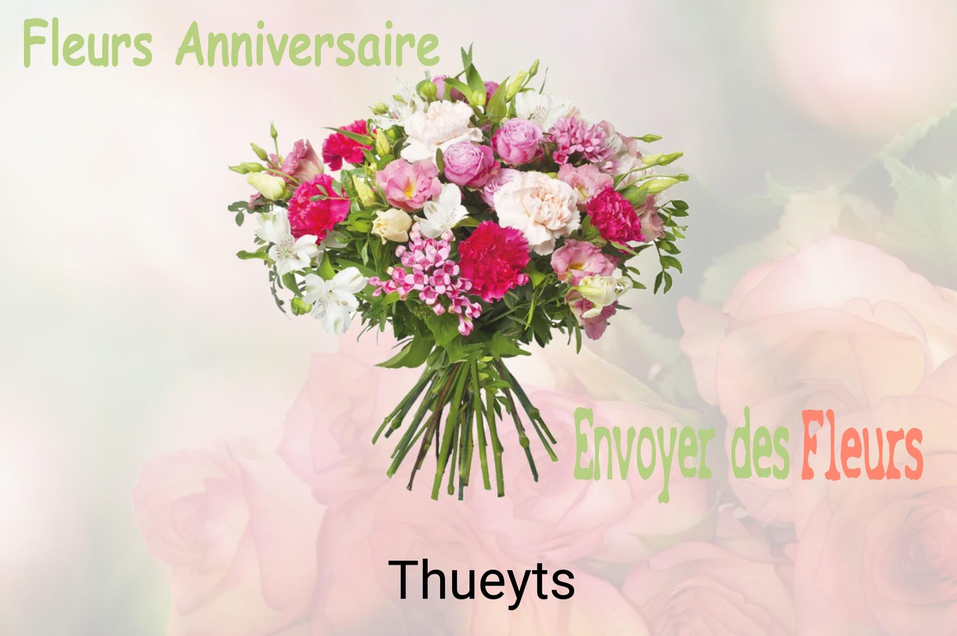 Bouquet de fleurs d’anniversaire livré à Thueyts