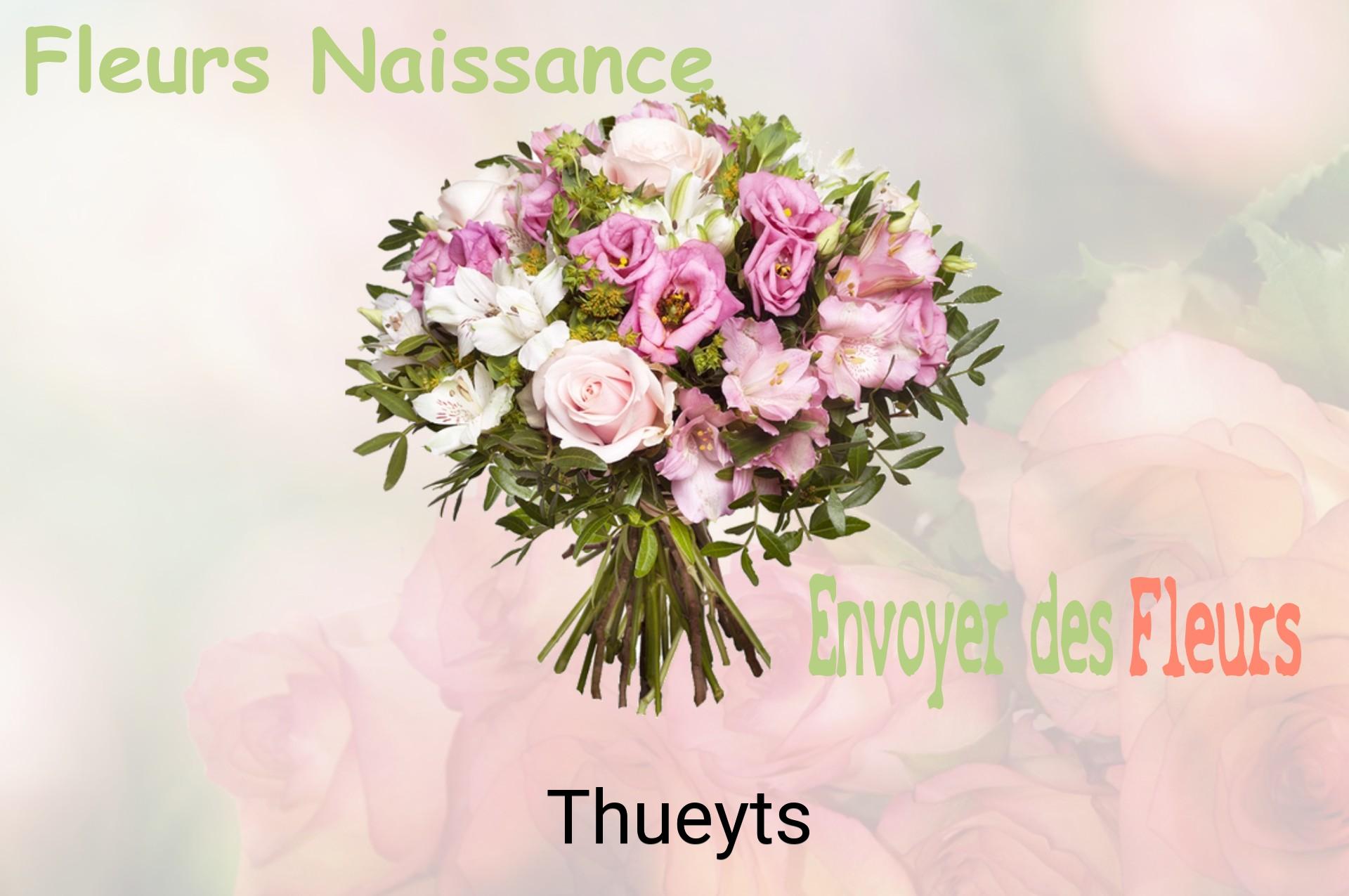 Bouquet de fleurs de naissance livré à Thueyts